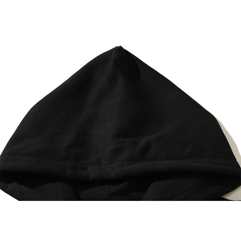 Áo hoodie cotton Hai Mặt 400g In Chữ Phản Quang Phong Cách Đường Phố