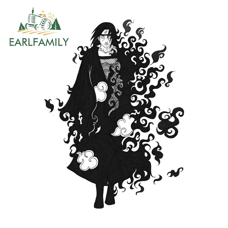 Sticker Dán Cửa Sổ Xe Hơi Chống Nước Chống Trầy Kích Thước 13Cmx7.1Cm In Hình anime naruto itachi