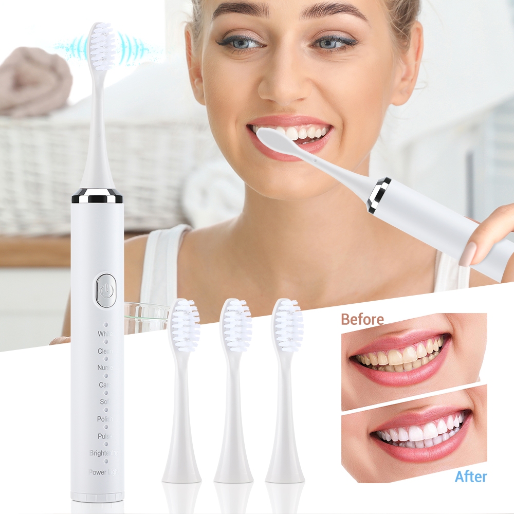 Hailicare Bàn Chải Đánh Răng Điện Tử sonic Chống Thấm Nước ipx7 Sạc usb Cho Người Lớn