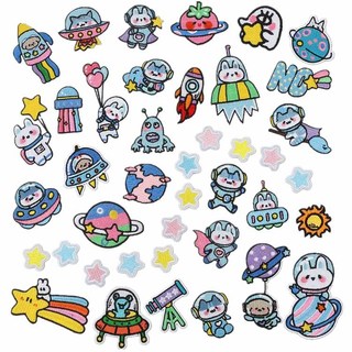 Sticker Ủi Thêu Hình Thỏ Hoạt Hình Dễ Thương