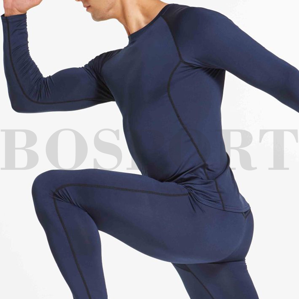 Bosport Áo Thun Thể Thao Tay Dài Thoáng Khí Chống Tia uv Nhanh Khô Cho Nam