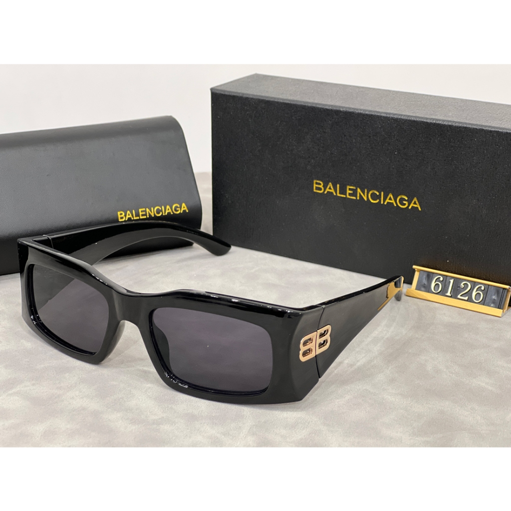 Kính Râm Gọng Vuông Bản Rộng Phong Cách vintage Thời Trang Cho Nữ 6126