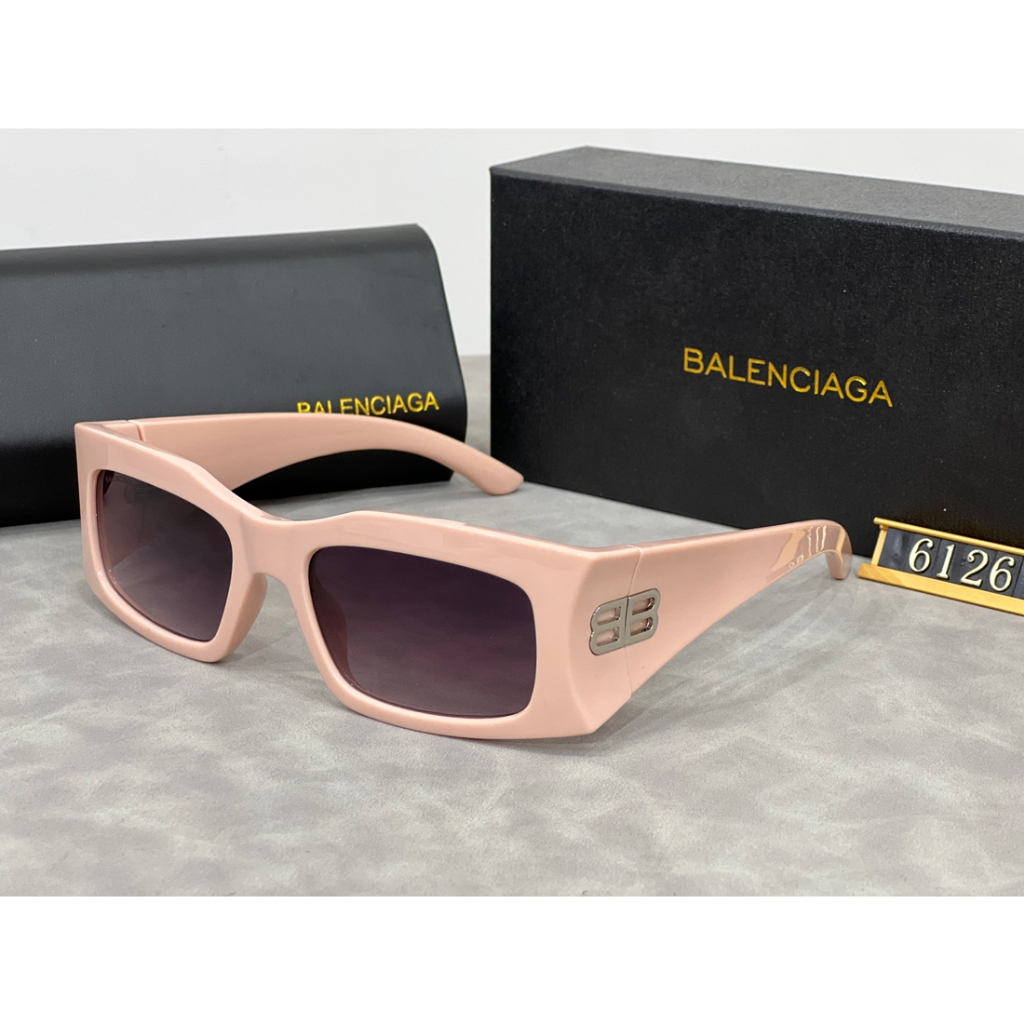 Kính Râm Gọng Vuông Bản Rộng Phong Cách vintage Thời Trang Cho Nữ 6126