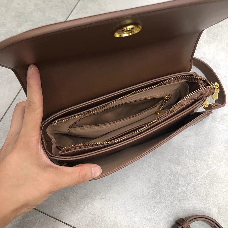 Túi Đeo Chéo Da Bò Thật Hình Vuông Cỡ Nhỏ Phong Cách retro Thời Trang Cho Nữ777777-1025