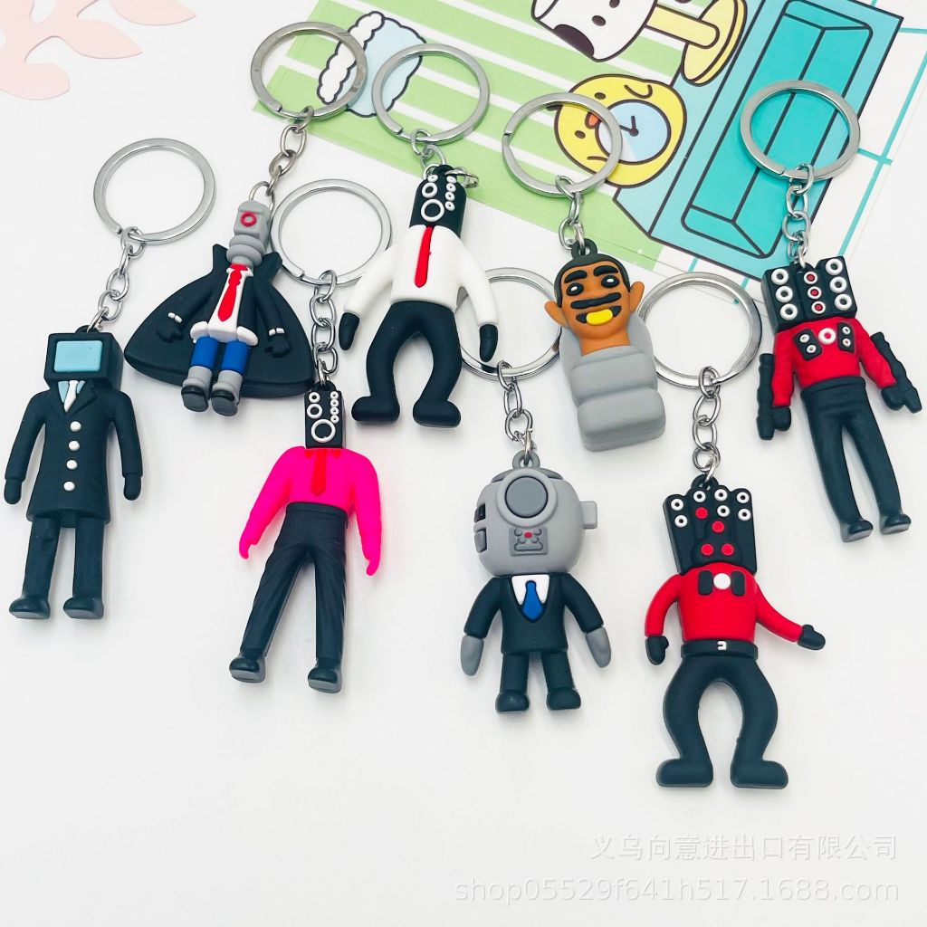 Shanhai skibidi Đồ Chơi Mặt Dây Chuyền tv man camara man skibidi toilet anime skibidi