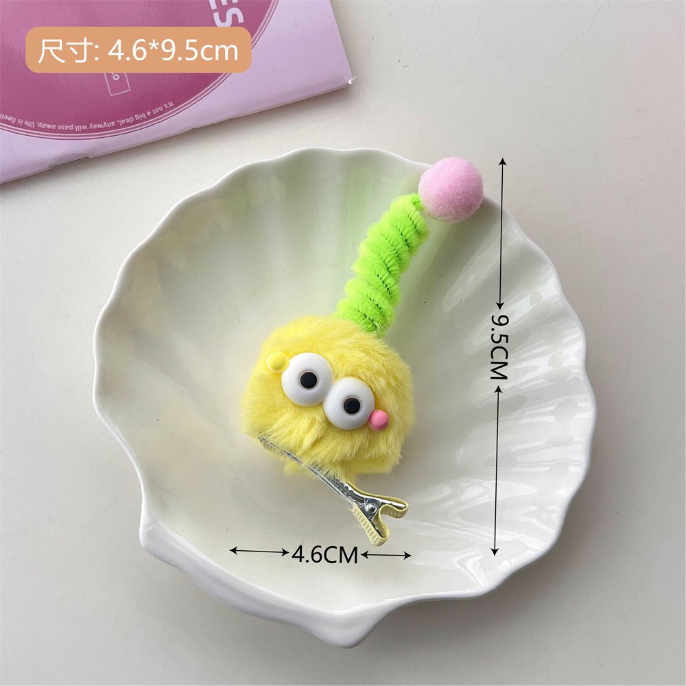 Dễ Thương Kẹp Tóc Vải Lông Nhung Mềm Mại Hình Dáng Ngộ Nghĩnh Cho Nữ