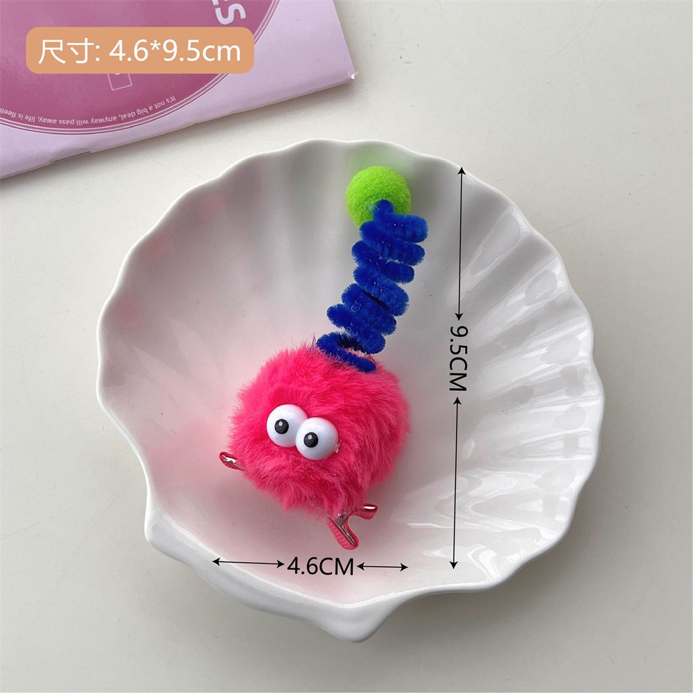 Dễ Thương Kẹp Tóc Vải Lông Nhung Mềm Mại Hình Dáng Ngộ Nghĩnh Cho Nữ