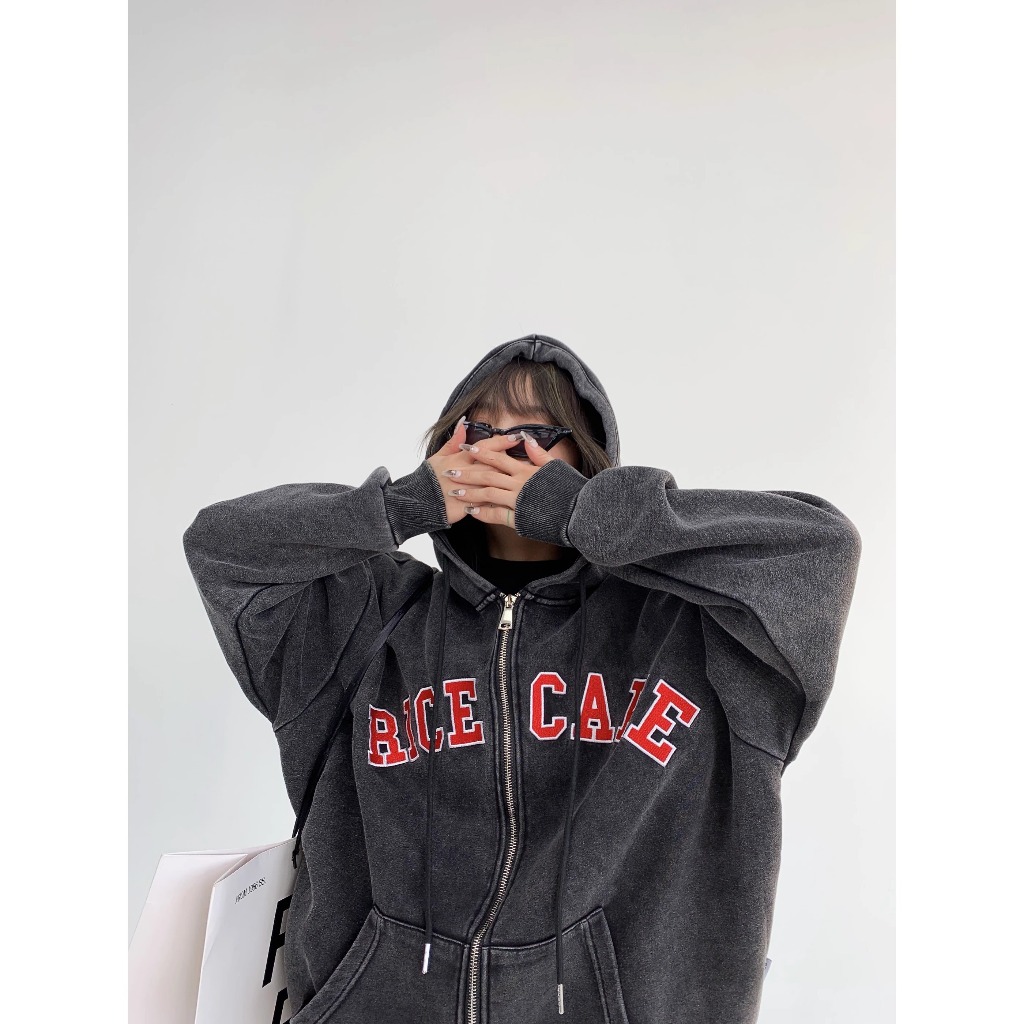 Áo Khoác Hoodie In Chữ Đơn Giản Phong Cách retro Cho Cặp Đôi