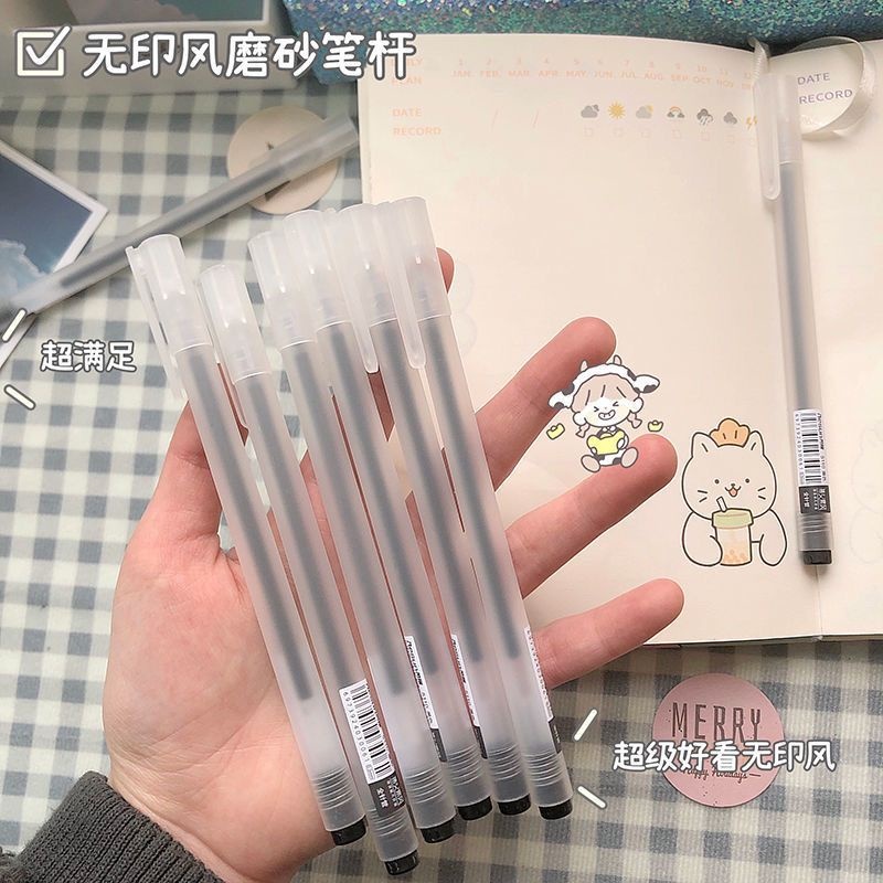 Bút Mực Gel Ngòi 0.5Mm Mực Xanh Đen Đỏ Dành Cho Học Sinh