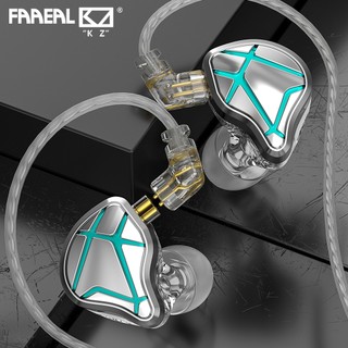 Faaeal KZ ESX Phiên bản đặc biệt Tai nghe có dây 12MM Tai nghe âm trầm năng động lớn 3,5 mm Tai nghe giám sát tai nghe thể thao Tai nghe HIFI khử tiếng ồn cho điện thoại iPhone Android