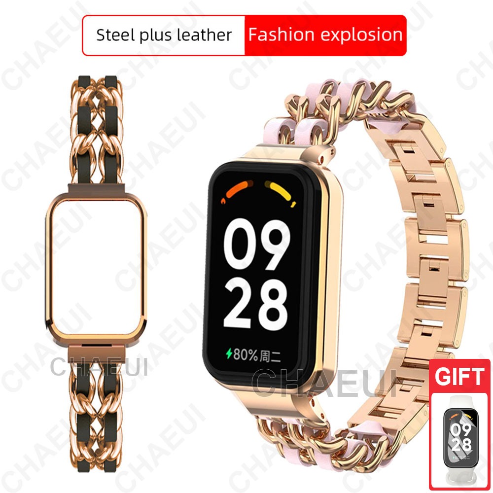 Dây Đeo Inox Cho Đồng Hồ Thông Minh Redmi Smart Band 2 / Xiaomi Smart Band 8 Active