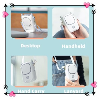 Quạt Sạc usb mini 1200mah Họa Tiết Hoạt Hình Dễ Thương
