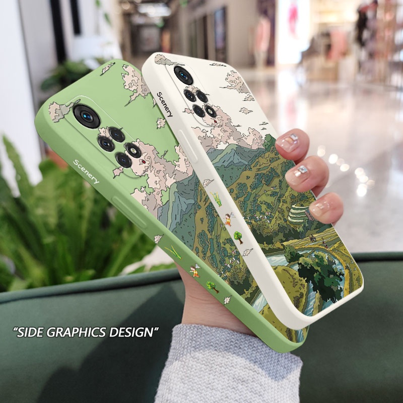 Ốp Điện Thoại Họa Tiết Phong Cảnh Cho xiaomi redmi note 11s 11 11t pro plus 4g 5g