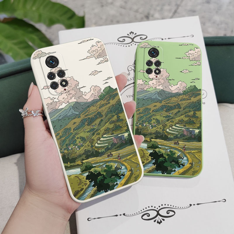 Ốp Điện Thoại Họa Tiết Phong Cảnh Cho xiaomi redmi note 11s 11 11t pro plus 4g 5g