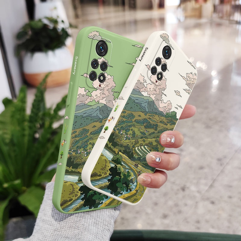 Ốp Điện Thoại Họa Tiết Phong Cảnh Cho xiaomi redmi note 11s 11 11t pro plus 4g 5g