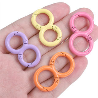 Móc khóa hai đầu hình số 8 thời trang diy 1pcs