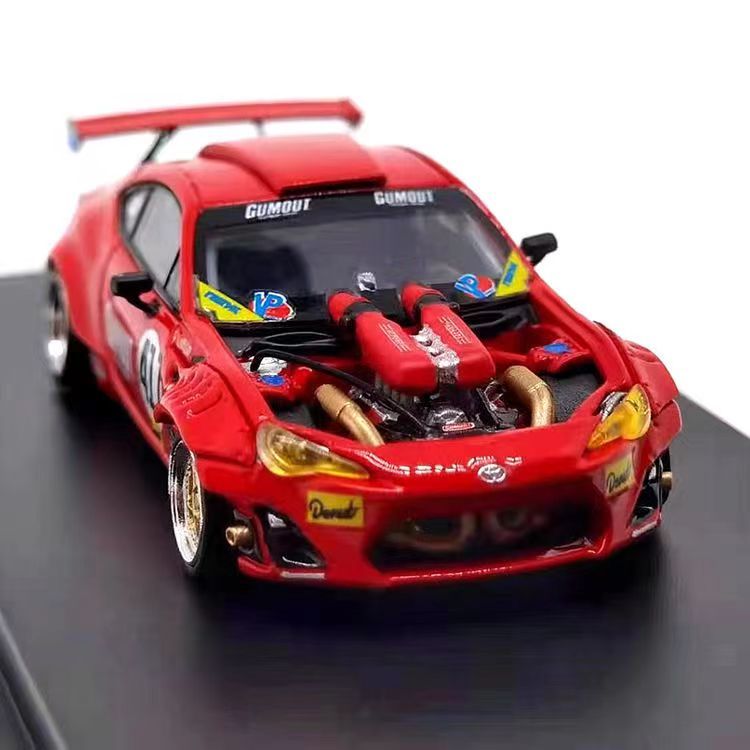 Gumout Mô Hình Xe Hơi toyota 86 458 ferrari 458 4586gt Tỉ Lệ 1 / 64 Bằng Hợp Kim Đẹp Mắt