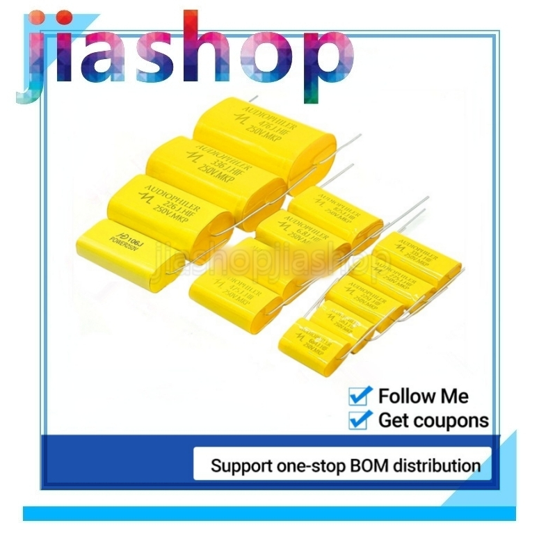 5 Chiếc Tụ Không Độ Cao 0.68UF 1.5UF 2.2UF 5.6UF 12UF 15UF 22UF 33UF 47UF 250V 250V Tweeter Loa Tần 