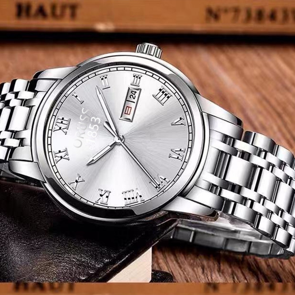 Đồng Hồ Báo Thức seiko Bằng Thép Không Gỉ Màu Bạc Thời Trang Cho Nam