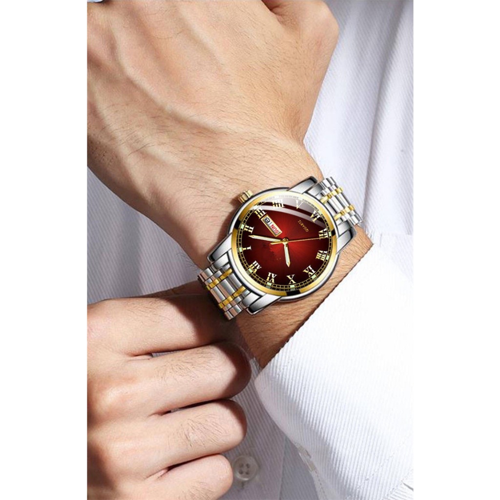 Đồng Hồ Báo Thức seiko Bằng Thép Không Gỉ Màu Bạc Thời Trang Cho Nam