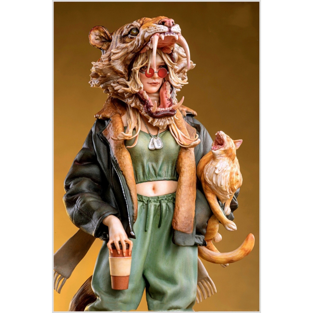 Bộ Mô Hình Đồ Chơi gk02-tigirl unpainted garage Bằng Nhựa resin gk