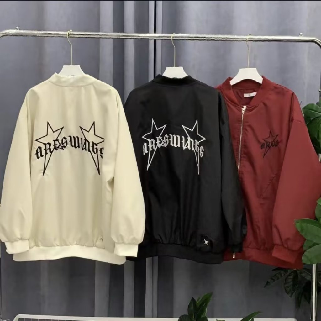 Paul fitzgerald Áo Khoác Bóng Chày Dáng Rộng Thêu Chữ Và Ngôi Sao Kiểu Đường Phố Mỹ Cá Tính Cho Nam Và Nữ