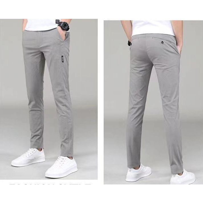 Quần Tây Dài Dáng Ôm Thời Trang Công Sở Lịch Lãm Cho Nam