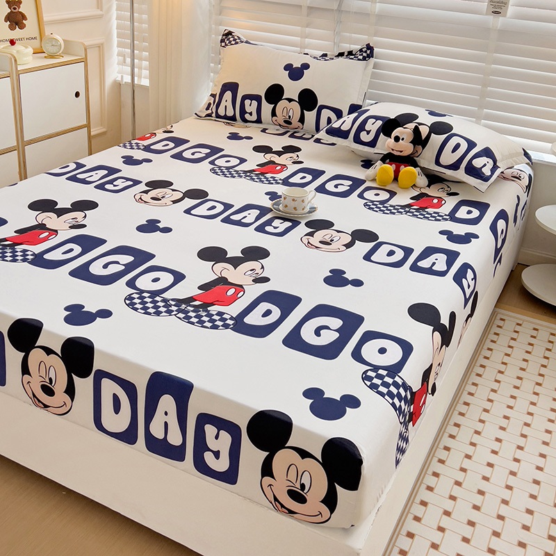 COD Tấm cotton giặt siêu rẻ Tấm cotton Polyester in trang bị Tấm thân thiện với da Tấm thoáng khí 1m2 / 1m5 / 1m8