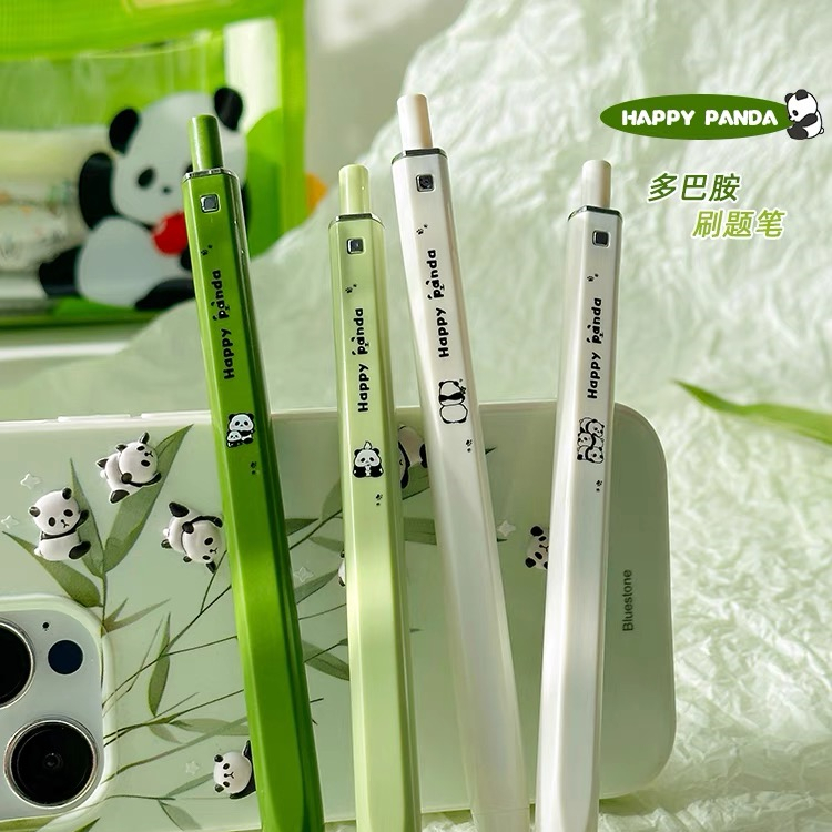 Bút gấu trúc dễ thương 0,5mm đen Bút thi đồ dùng học sinh Văn phòng phẩm văn phòng phẩm sáng tạo quà  phần thưởng