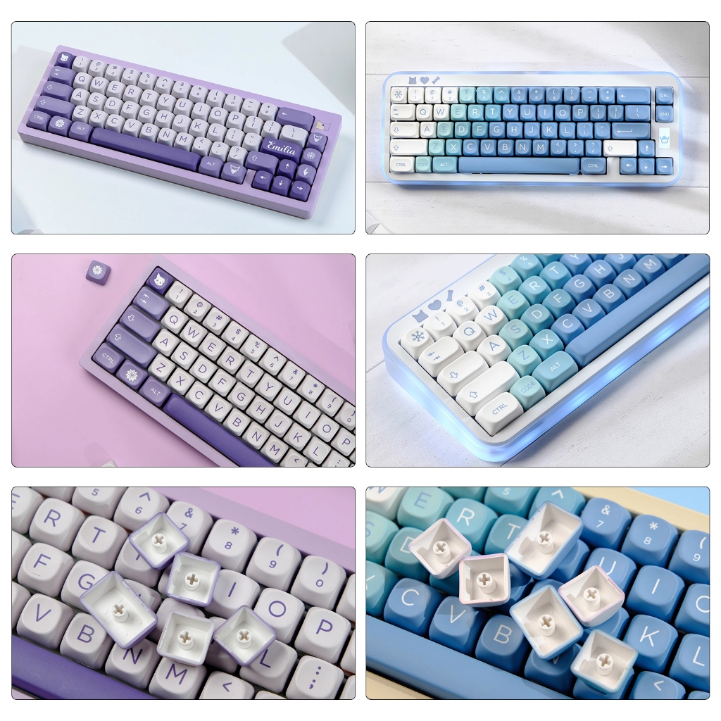 GMK theme Cute theme keycaps/XOA profile/Dye-sub/The Little Prince /Witch/Snow Mountain/Black lotus/constitute