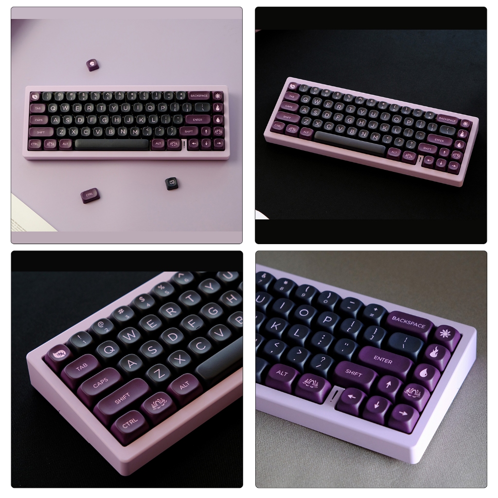 GMK theme Cute theme keycaps/XOA profile/Dye-sub/The Little Prince /Witch/Snow Mountain/Black lotus/constitute