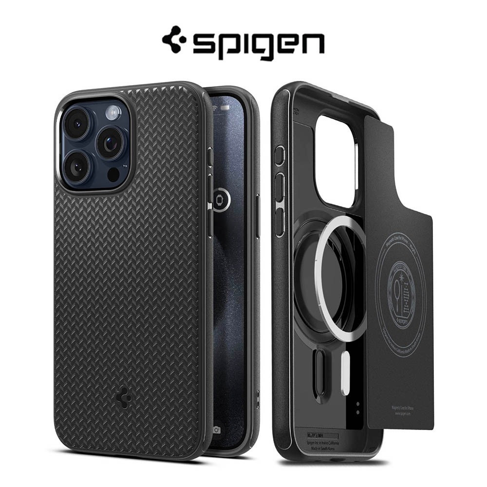 Spigen Ốp Điện Thoại Kiểu Giáp Kèm Giá Đỡ Nhẫn Từ Tính Cho iphone 15 15 plus 15 pro 15 pro max 14 14 plus 14 pro max