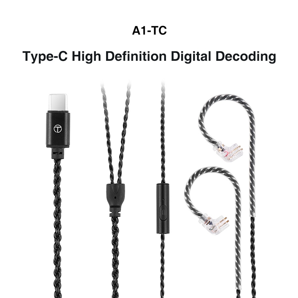 Trn Dây Cáp Nối Nâng Cấp Tai Nghe hifi 2pin a1-tc Cho trn mt4 mt3 v90 mt1 mt1 max mte st1 ba5 kz zsn pro edx edx pro zs10