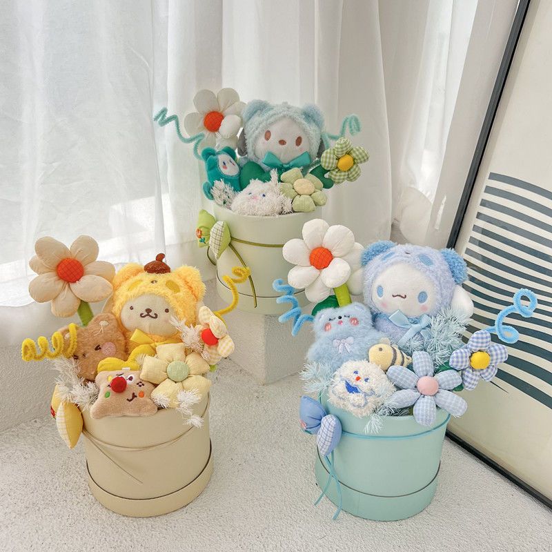 Kuromi Bó Hoa Xi Lanh Ôm Dáng Làm Quà Tặng Sinh Nhật Cho Búp Bê