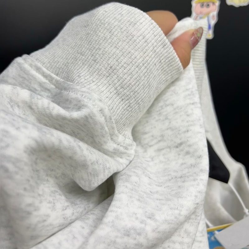 Áo thu đông nữ cổ tròn xám ghi local brand SALMO áo nỉ dài tay form rộng Y0377