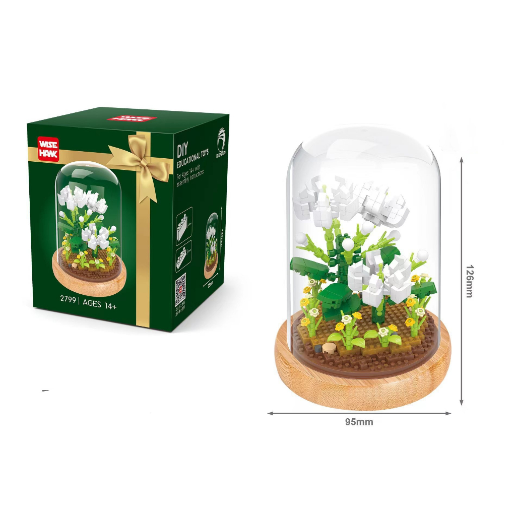 Đồ Chơi Lắp Ráp Hình Hoa Hồng Cỡ Lớn
