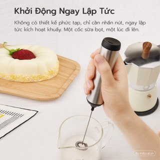 Máy đánh trứng Cilton Sữa tạo bọt cà phê hoạt động cấp thực phẩm có / không có chân đế