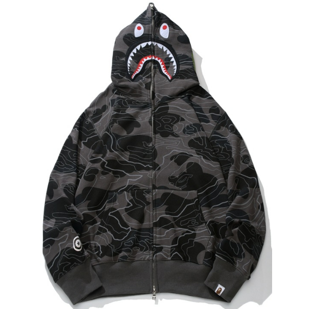 BAPE Mới Áo Khoác Hoodie Họa Tiết Rằn Ri Thời Trang Cho Nam Nữ