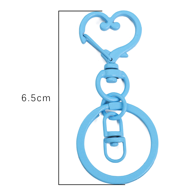 Móc Khóa Hình Trái Tim Phun Sơn Màu Kích Thước 6.5 x3cm diy