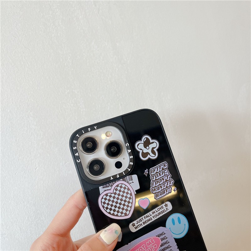 Casetifg Ốp Điện Thoại Hình Dán Đáng Yêu Cho iphone 15 pro max 14 13 pro 12 11 pro max x xr xs max 7plus 8plus