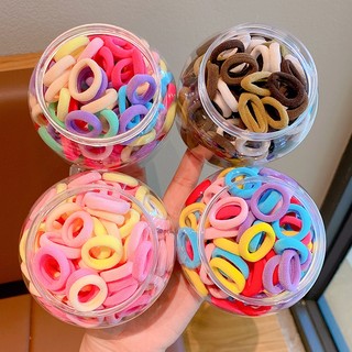 Set 100 Dây Buộc Tóc Co Giãn Tốt Dành Cho Bé Gái