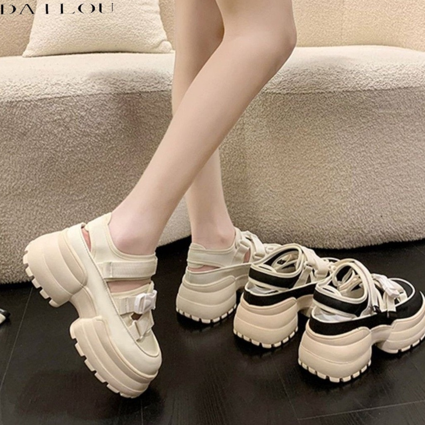 DAILOU Dép sandal nữ dép quai hậu nữ Đế Dày 2023 NEW thoải mái mềm mại dép đế cao  B98G1PX 35Z230828