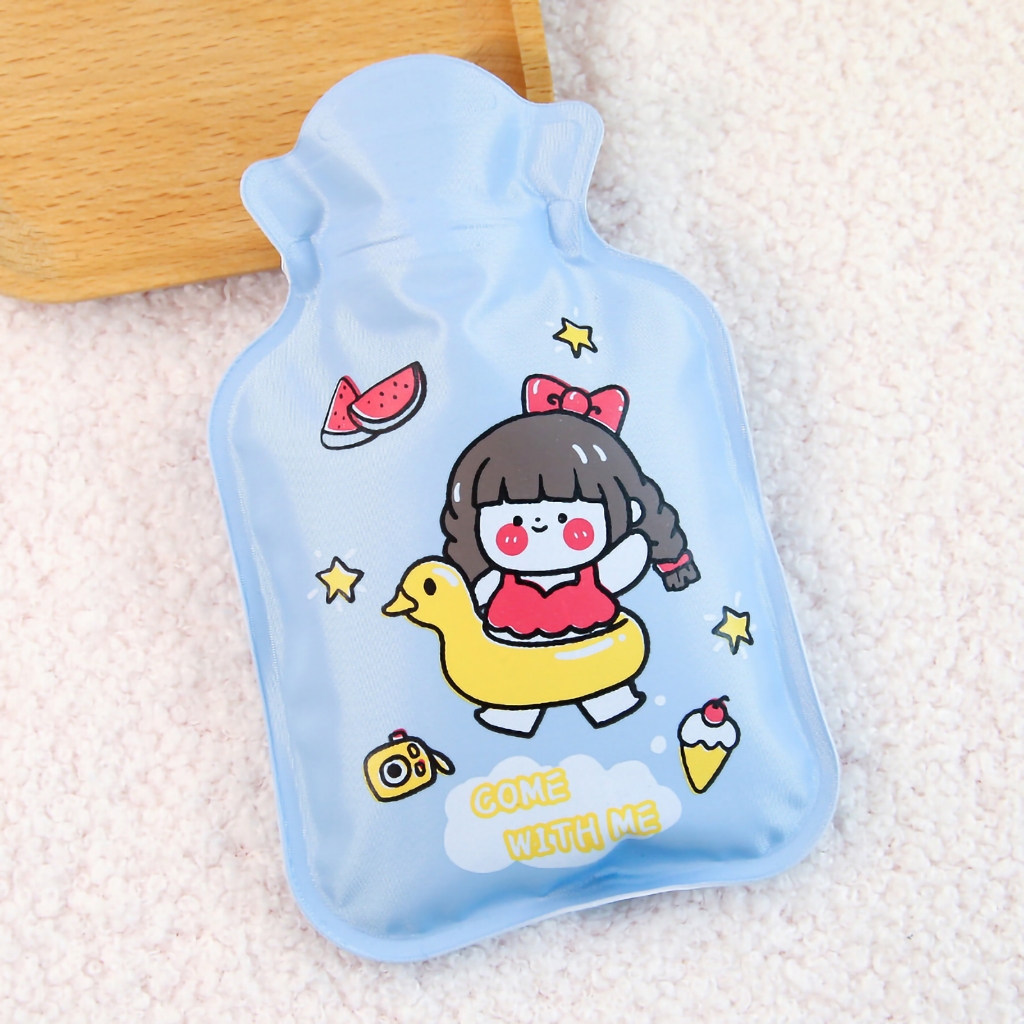 Chai Nước Nóng Hoạt Hình Dễ Thương Dày Đa Năng PVC Túi Cho Mùa Đông Giảm Đau  BerryHome~