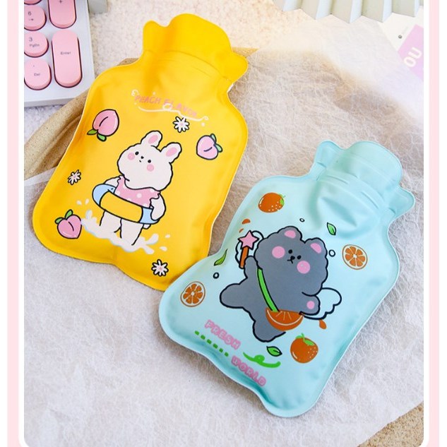 Chai Nước Nóng Hoạt Hình Dễ Thương Dày Đa Năng PVC Túi Cho Mùa Đông Giảm Đau  BerryHome~