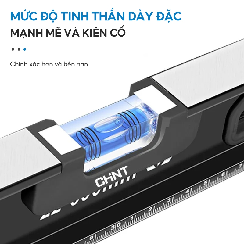 Thước thủy Đo đa góc nghiêng 180° Thân hợp kim nhôm