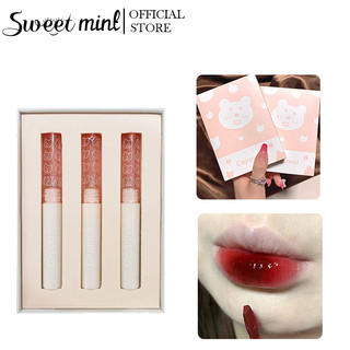  Set 3 Son Bóng Cappuvini Tạo Hiệu Ứng Gương Dễ Thương Lâu Trôi Dưỡng Ẩm 