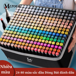 24/36/48/60/80 Cây Bút màu Marker Lalunavn Touch Cool 2 Đầu tô màu dạ vẽ tranh anime - SÉT BÚT MÀU DẠ KÈM TÚI