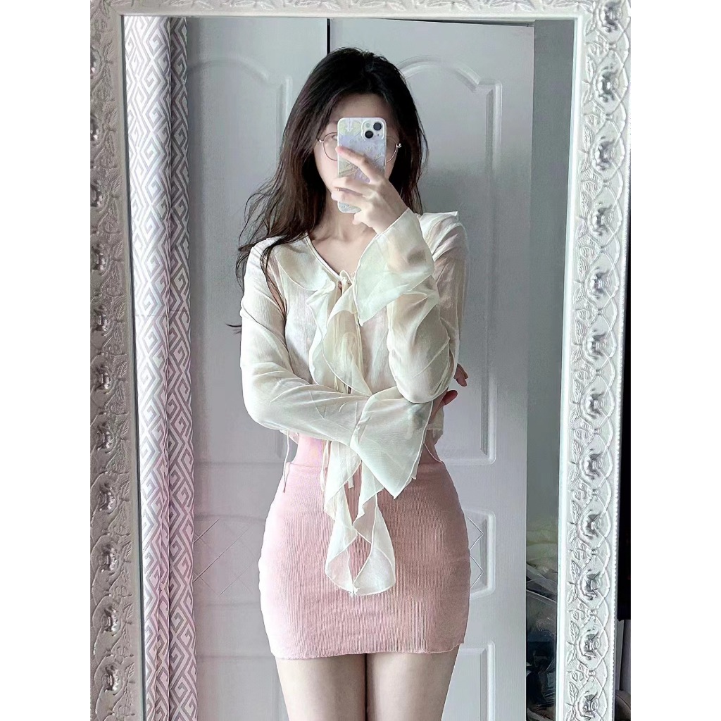 Áo Khoác Voan cardigan Mỏng Chống Nắng Thời Trang Mùa Hè Cho Nữ