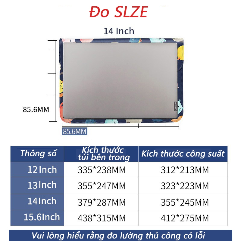 Christmas Halloween theme package Túi đựng laptop máy tính bảng 11/13/15 inch họa tiết hoạt hình phong cách Hàn Quốc