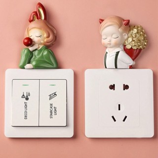 Miếng Dán Công Tắc Tường Trong Suốt Tự Dính Tiện Dụng Cho Gia Đình / Văn Phòng